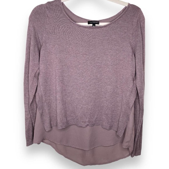 The Limited Sweaters - The Limited Purple Hi Lo Long Sleeve Shirt Extra Small XS